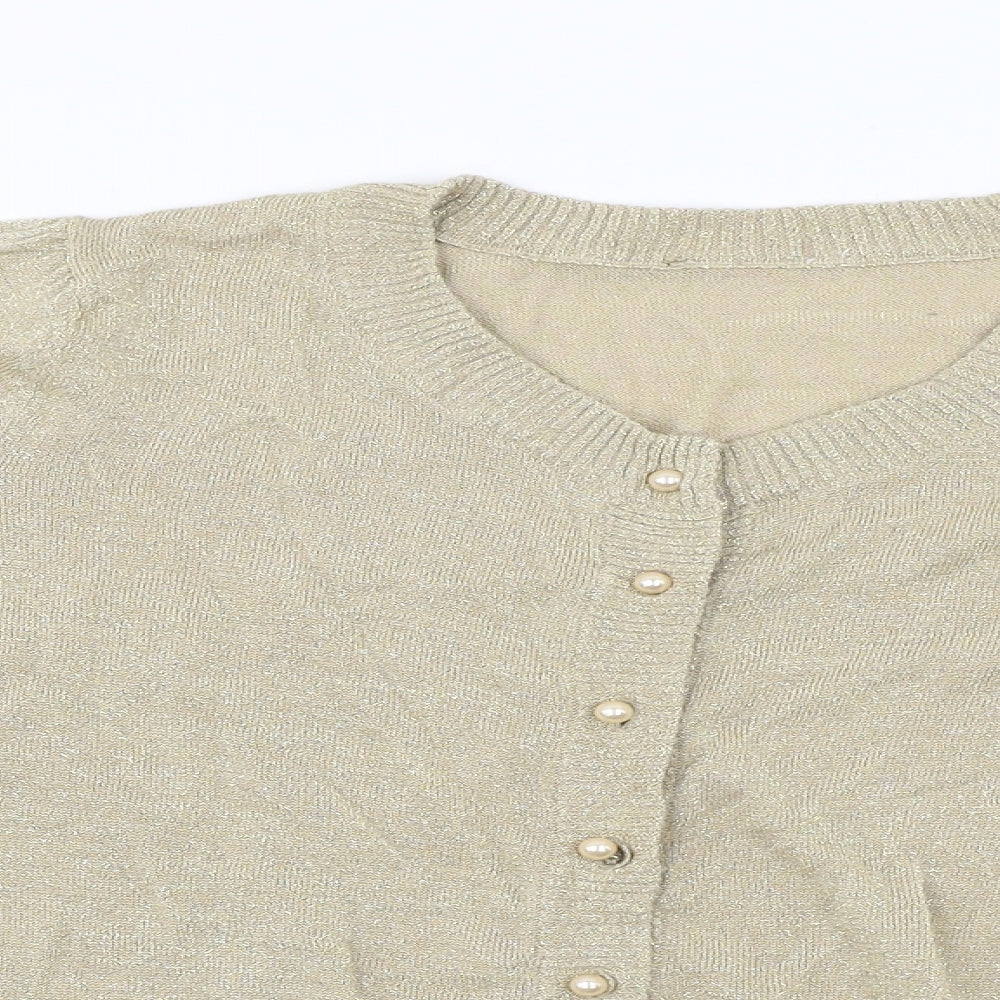 BHS  Womens Beige   Cardigan Jumper Size 16
