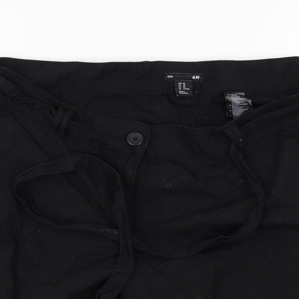 H&M  Womens Black   Chino Shorts Size 36 in