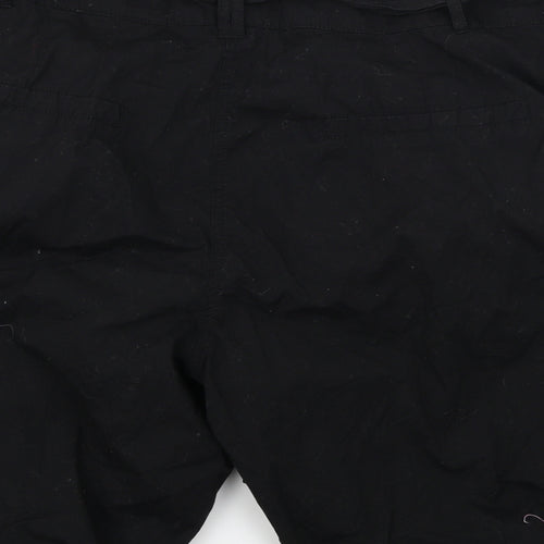 H&M  Womens Black   Chino Shorts Size 36 in