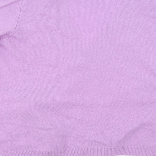 United Colours of Benetton  Womens Purple   Cardigan Jumper Size M