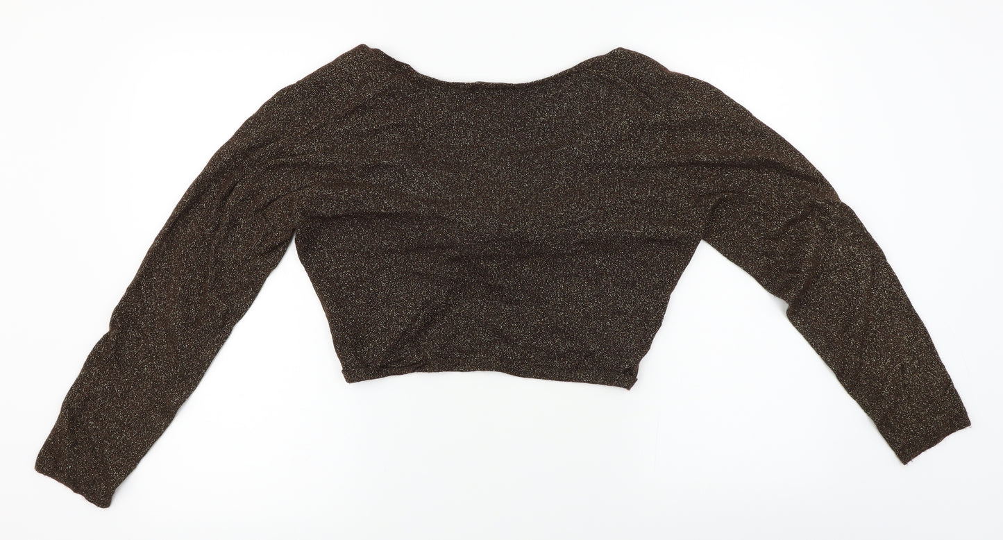 Marks and Spencer  Womens Brown   Cardigan Jumper Size 16