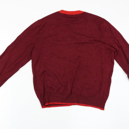 Marks and Spencer  Womens Red   Cardigan Jumper Size 14
