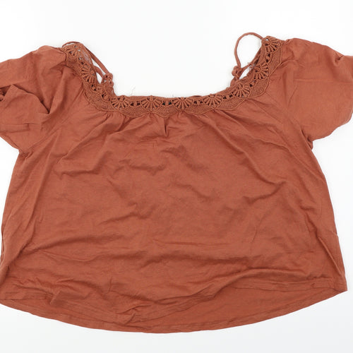 New Look  Womens Brown   Basic Blouse Size 14