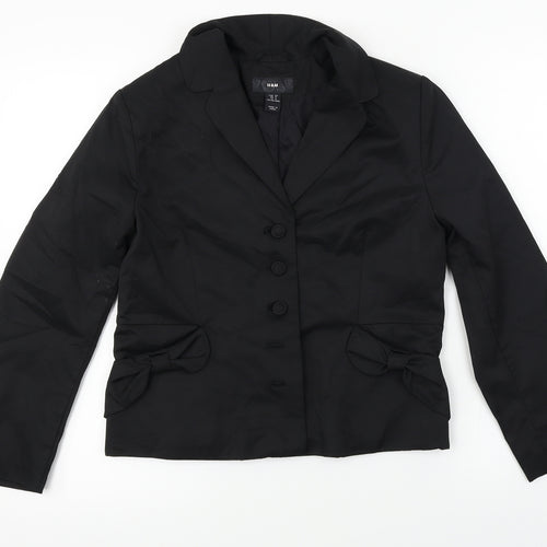 H&M  Womens Black   Jacket Blazer Size S