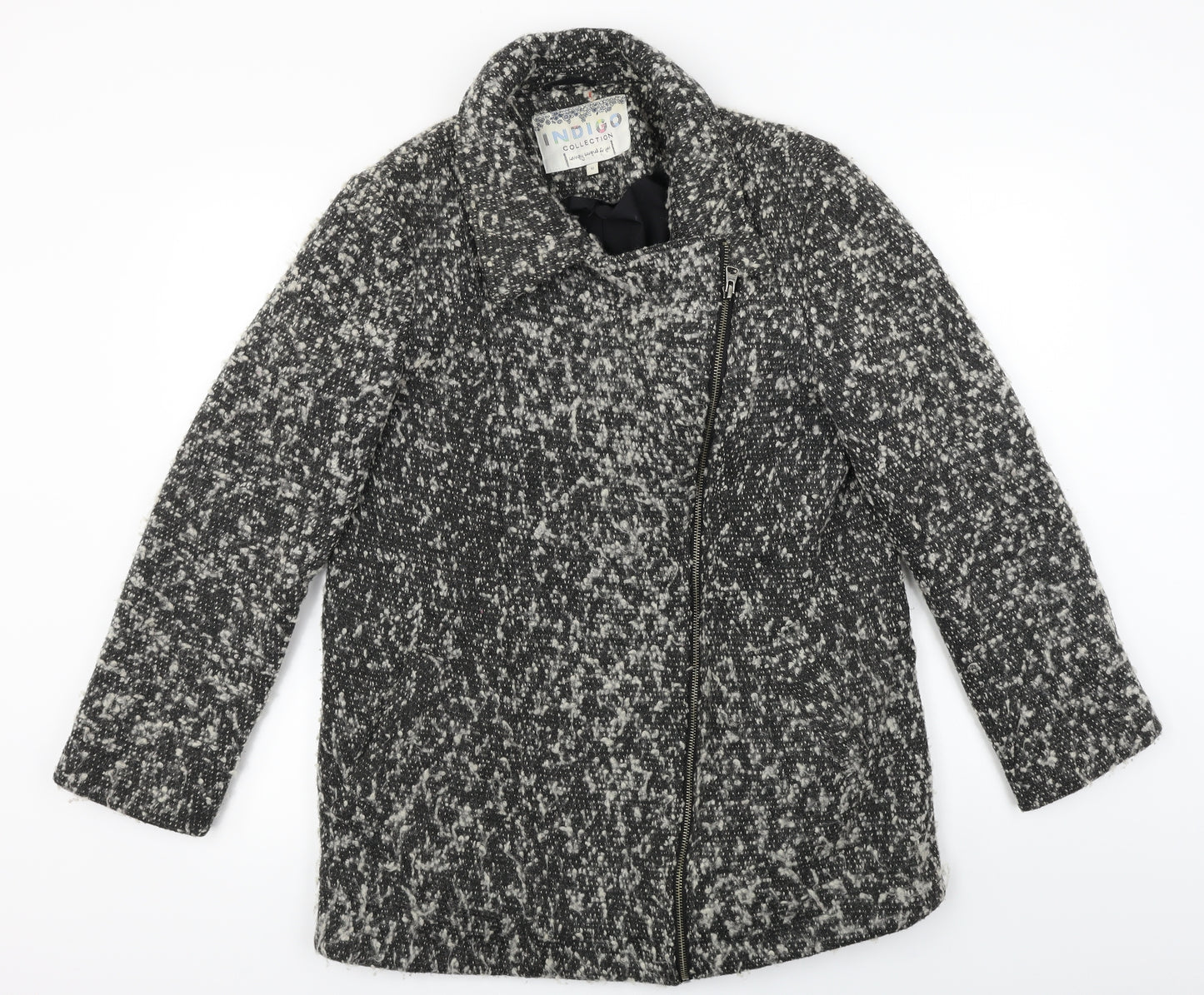 Indigo  Womens Grey   Jacket Coat Size 12  - lining slightly torn