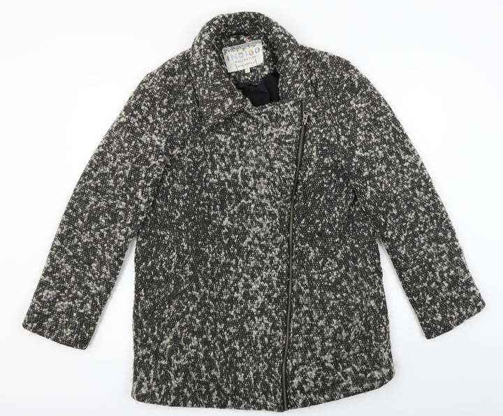 Indigo  Womens Grey   Jacket Coat Size 12  - lining slightly torn