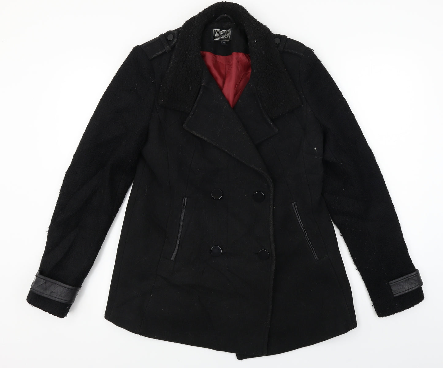 New Look  Womens Black   Jacket Coat Size 12
