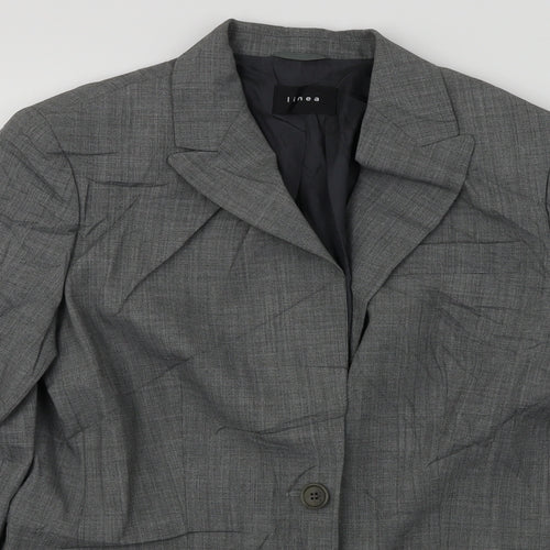 Linea  Womens Grey   Jacket Blazer Size 12