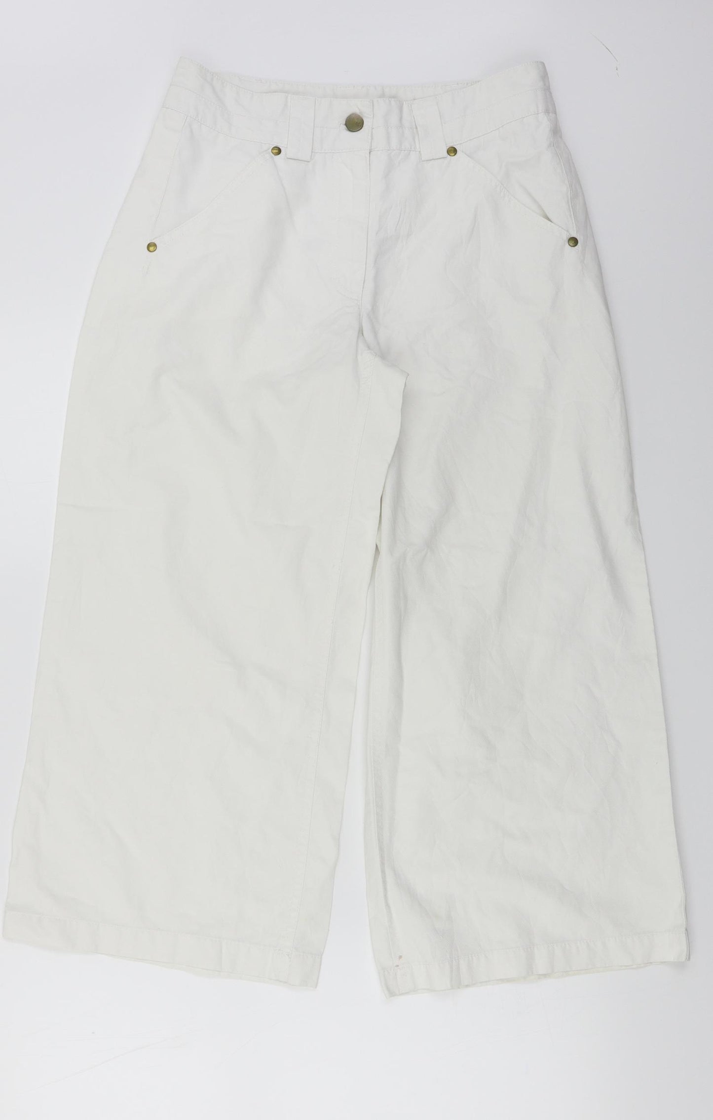 Kello  Womens White   Trousers  Size 28 in L21 in