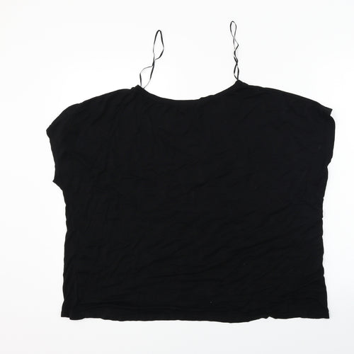 fine collection Womens Black   Basic T-Shirt Size L