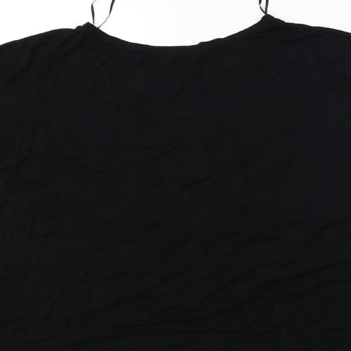 fine collection Womens Black   Basic T-Shirt Size L
