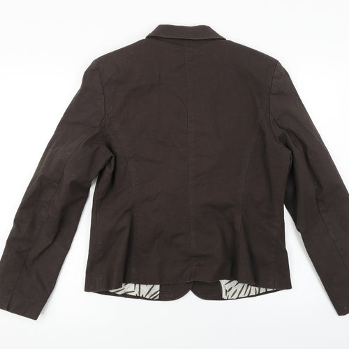 La vie  Womens Brown   Jacket Coat Size 14