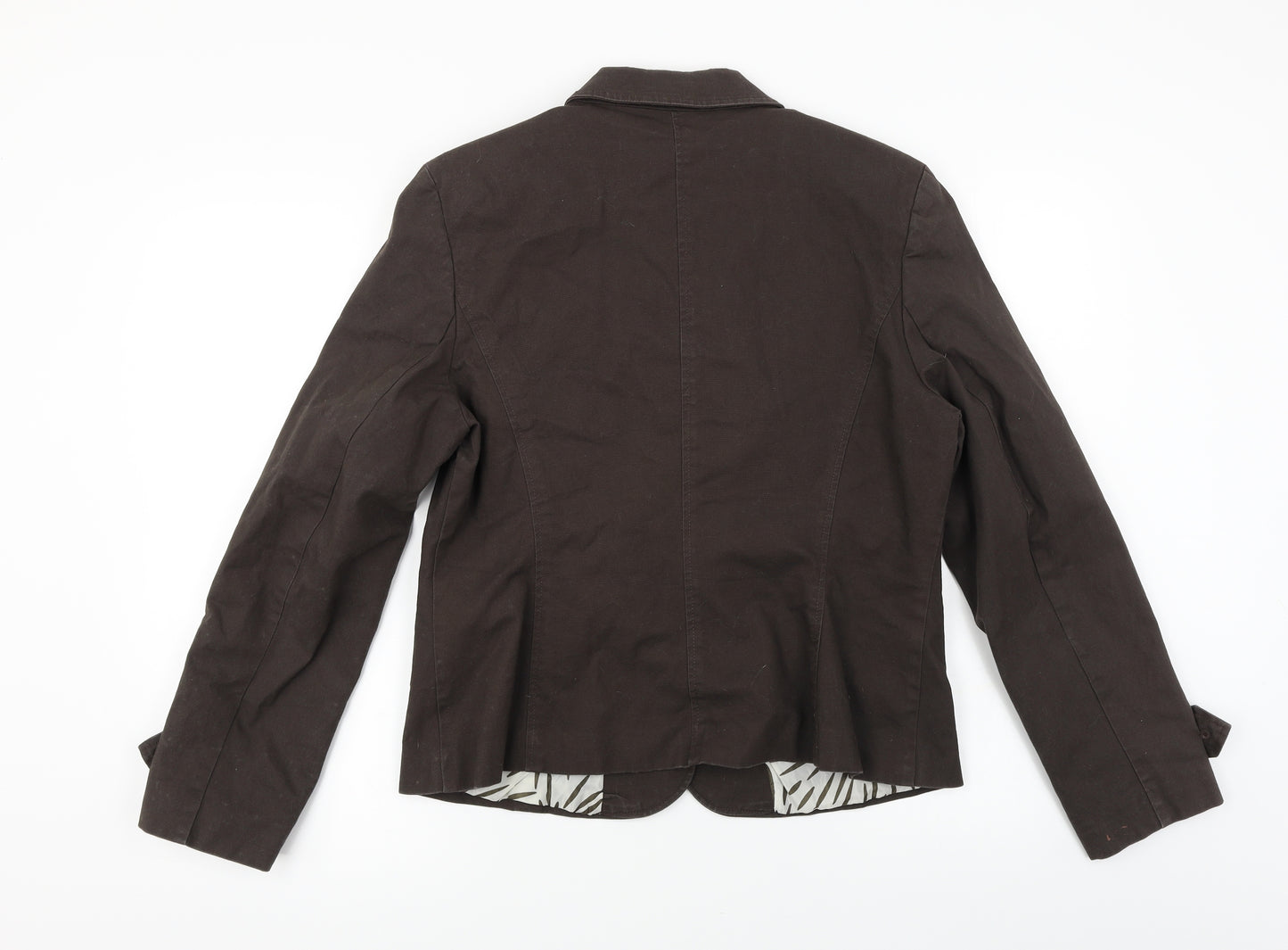 La vie  Womens Brown   Jacket Coat Size 14