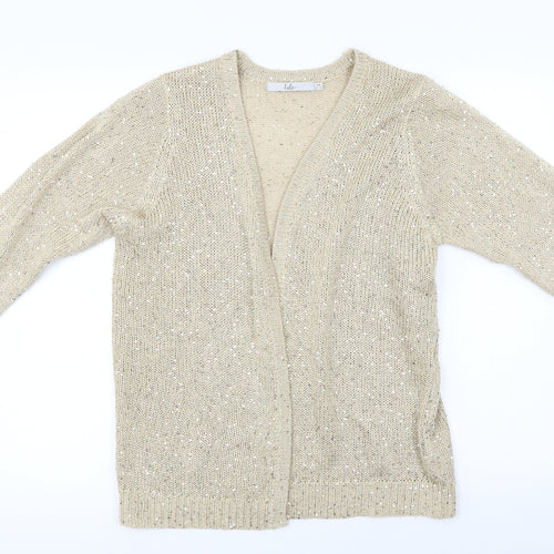 hle Womens Beige   Cardigan Jumper Size M