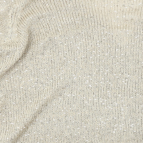 hle Womens Beige   Cardigan Jumper Size M