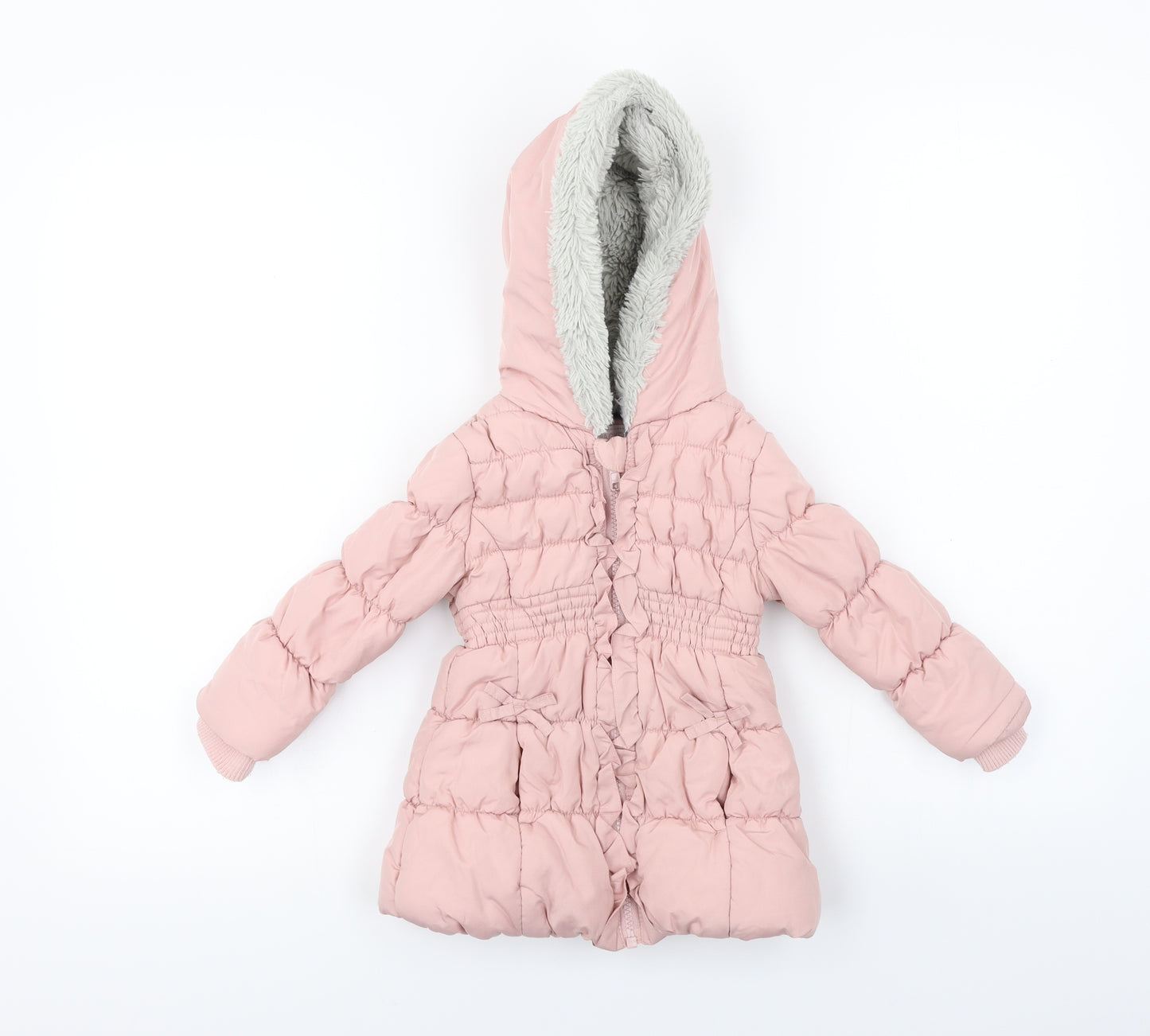 George  Girls Pink   Jacket Coat Size 12-18 Months