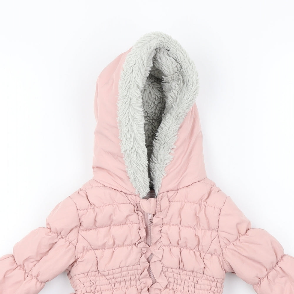 George  Girls Pink   Jacket Coat Size 12-18 Months