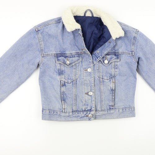 Topshop Womens Blue   Jacket Coat Size 6