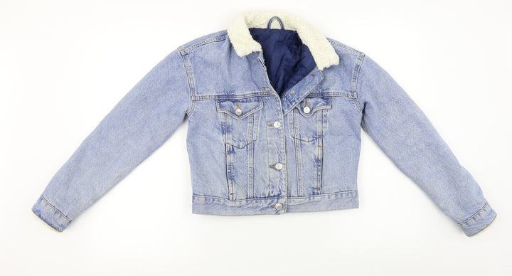 Topshop Womens Blue   Jacket Coat Size 6