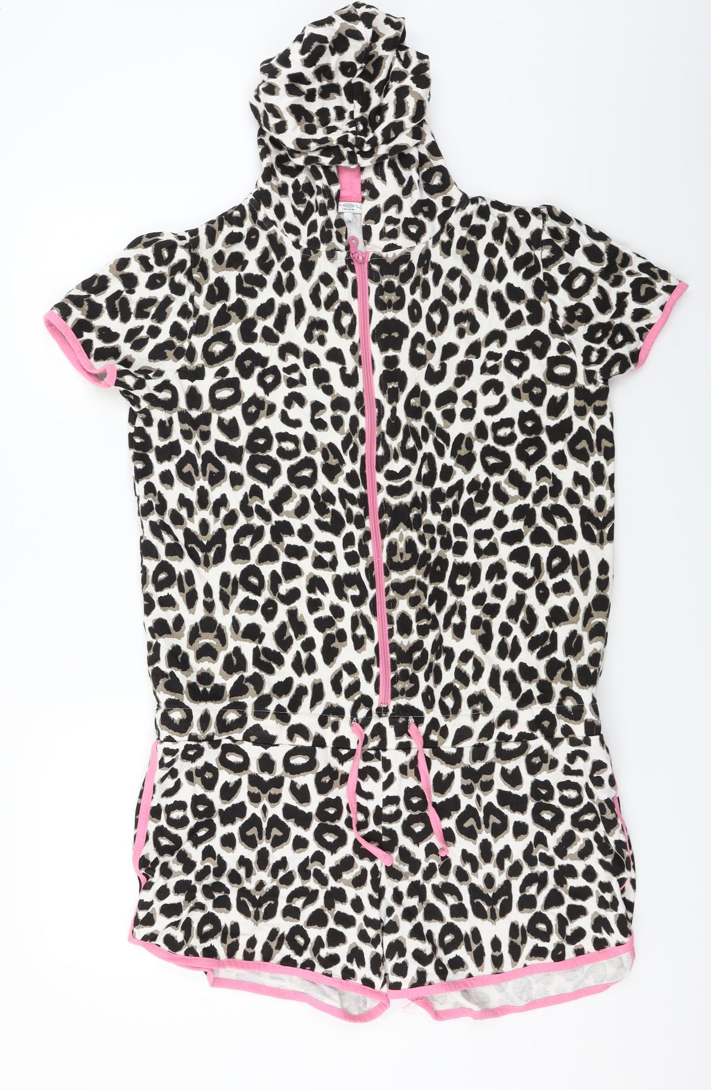 New Look  Womens White Animal Print   One Piece Size L