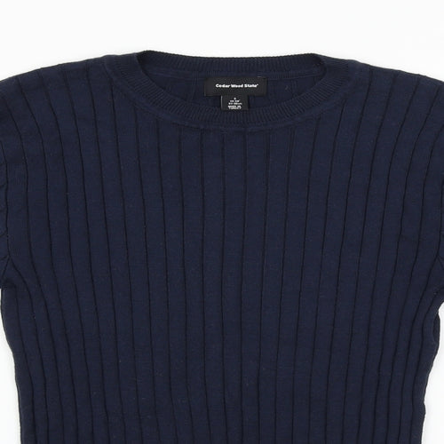 cedar wood state  Womens Blue   Pullover Jumper Size S