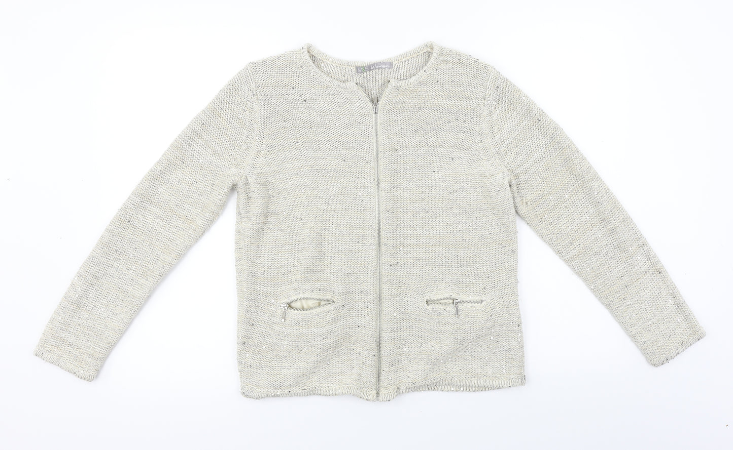 Marks and Spencer  Womens Beige   Jacket Coat Size 14