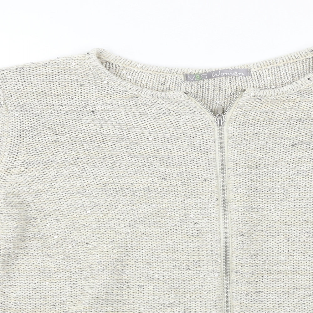 Marks and Spencer  Womens Beige   Jacket Coat Size 14