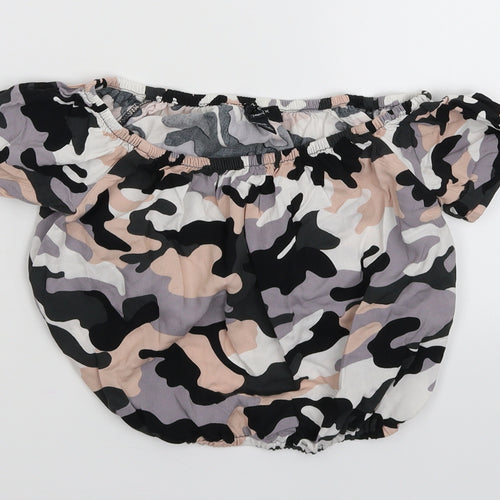 New Look Girls Multicoloured Camouflage  Basic Blouse Size 10 Years