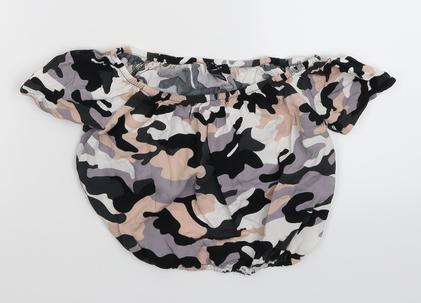 New Look Girls Multicoloured Camouflage  Basic Blouse Size 10 Years