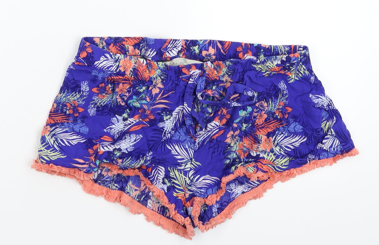 Primark Womens Blue Floral  Cami Sleep Shorts Size 12