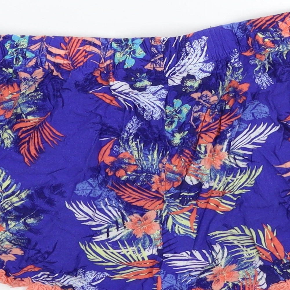 Primark Womens Blue Floral  Cami Sleep Shorts Size 12