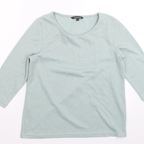 Bonmarché Womens Grey   Pullover Jumper Size 14