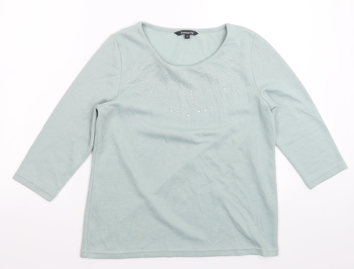 Bonmarché Womens Grey Pullover Jumper Size 14