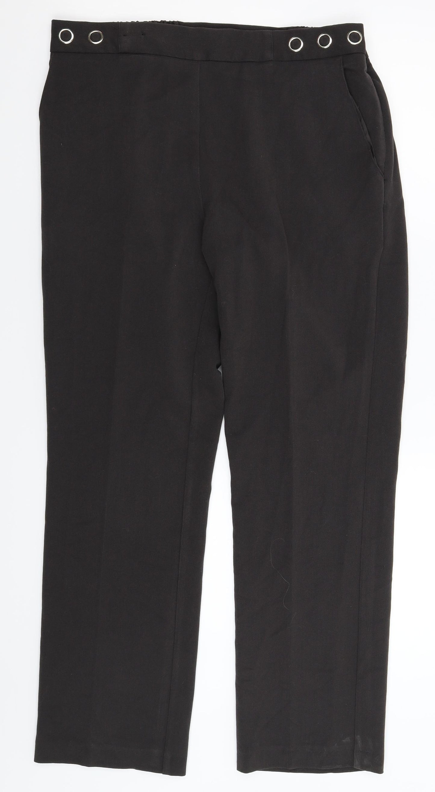 Anna Rose Womens Grey   Trousers  Size 14 L30 in