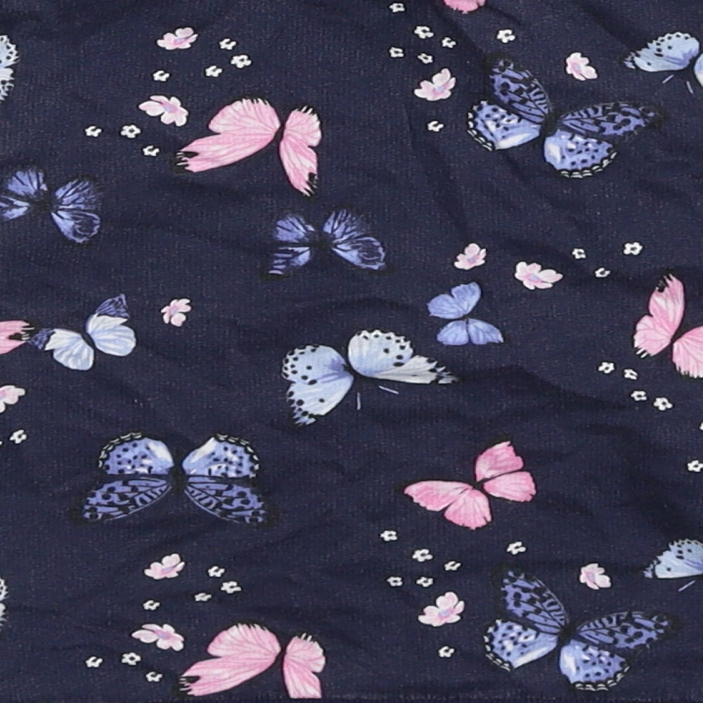 H&M Baby Blue Floral  Pullover Jumper Size 18-24 Months