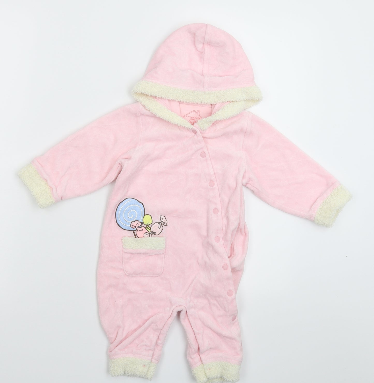 Chickee Duck Girls Pink   Coverall One-Piece Size 12 Months