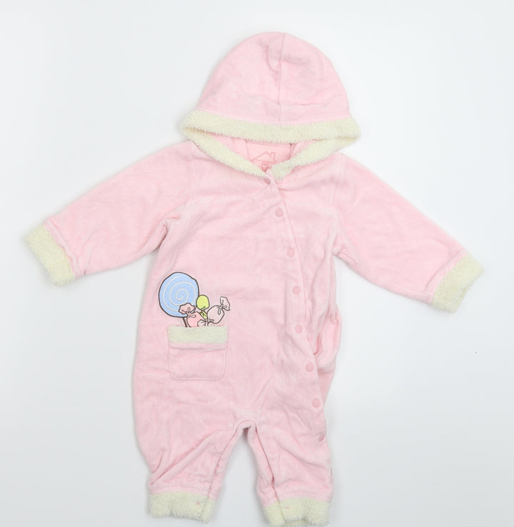 Chickee Duck Girls Pink   Coverall One-Piece Size 12 Months