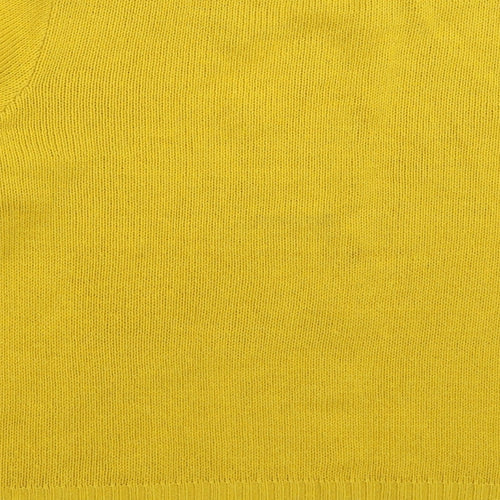 Divided Womens Yellow  Knit Pullover Jumper Size M