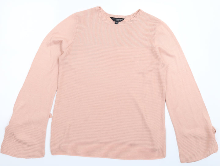 Dorothy Perkins Womens Pink  Knit Pullover Jumper Size 14