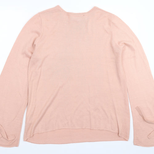 Dorothy Perkins Womens Pink  Knit Pullover Jumper Size 14