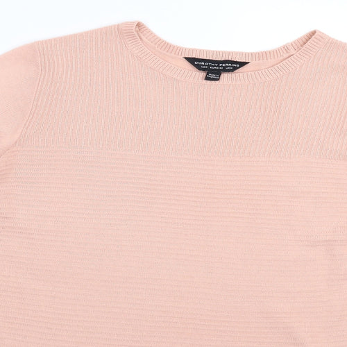 Dorothy Perkins Womens Pink  Knit Pullover Jumper Size 14