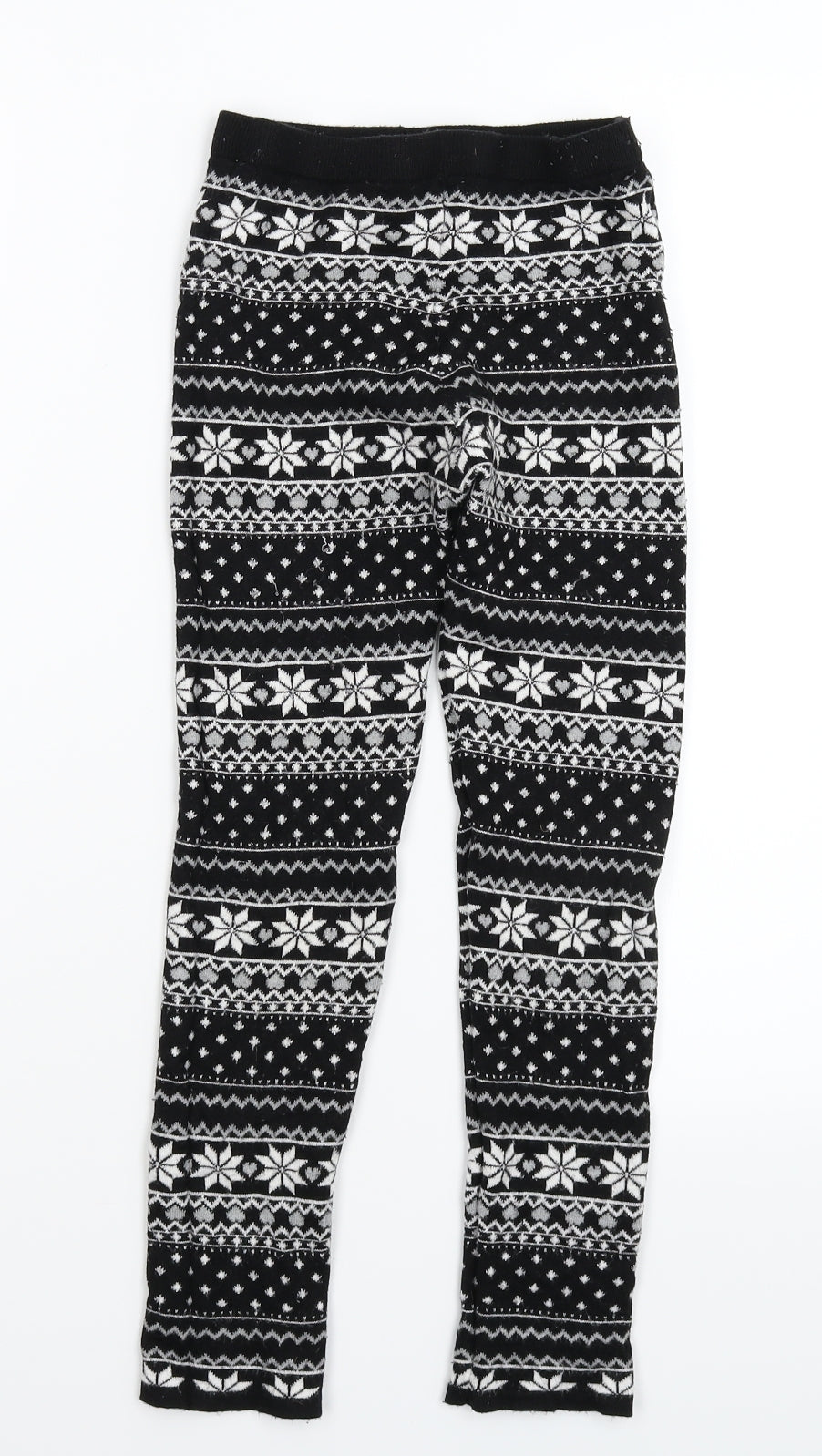 Primark Girls Multicoloured Geometric  Capri Trousers Size 10-11 Years - Legging