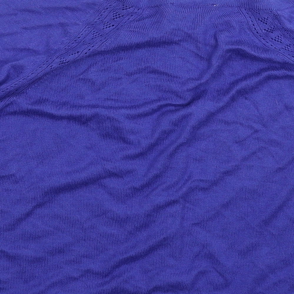 TU Womens Blue  Knit Cardigan Jumper Size 12