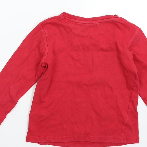 John Lewis Boys Red   Basic T-Shirt Size 6 Years