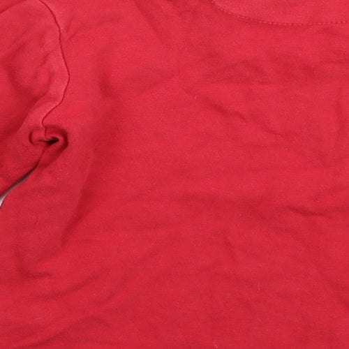 John Lewis Boys Red   Basic T-Shirt Size 6 Years