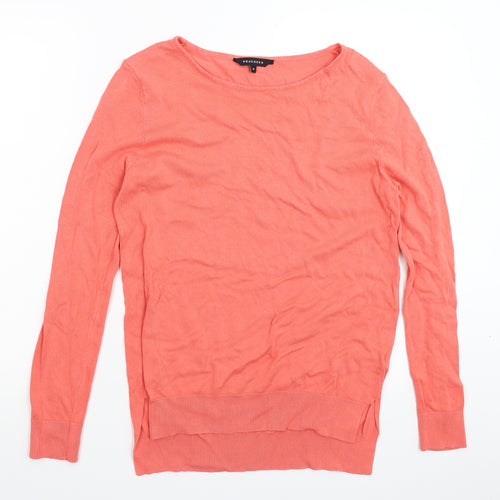Peacocks Womens Pink  Knit Pullover Jumper Size 12