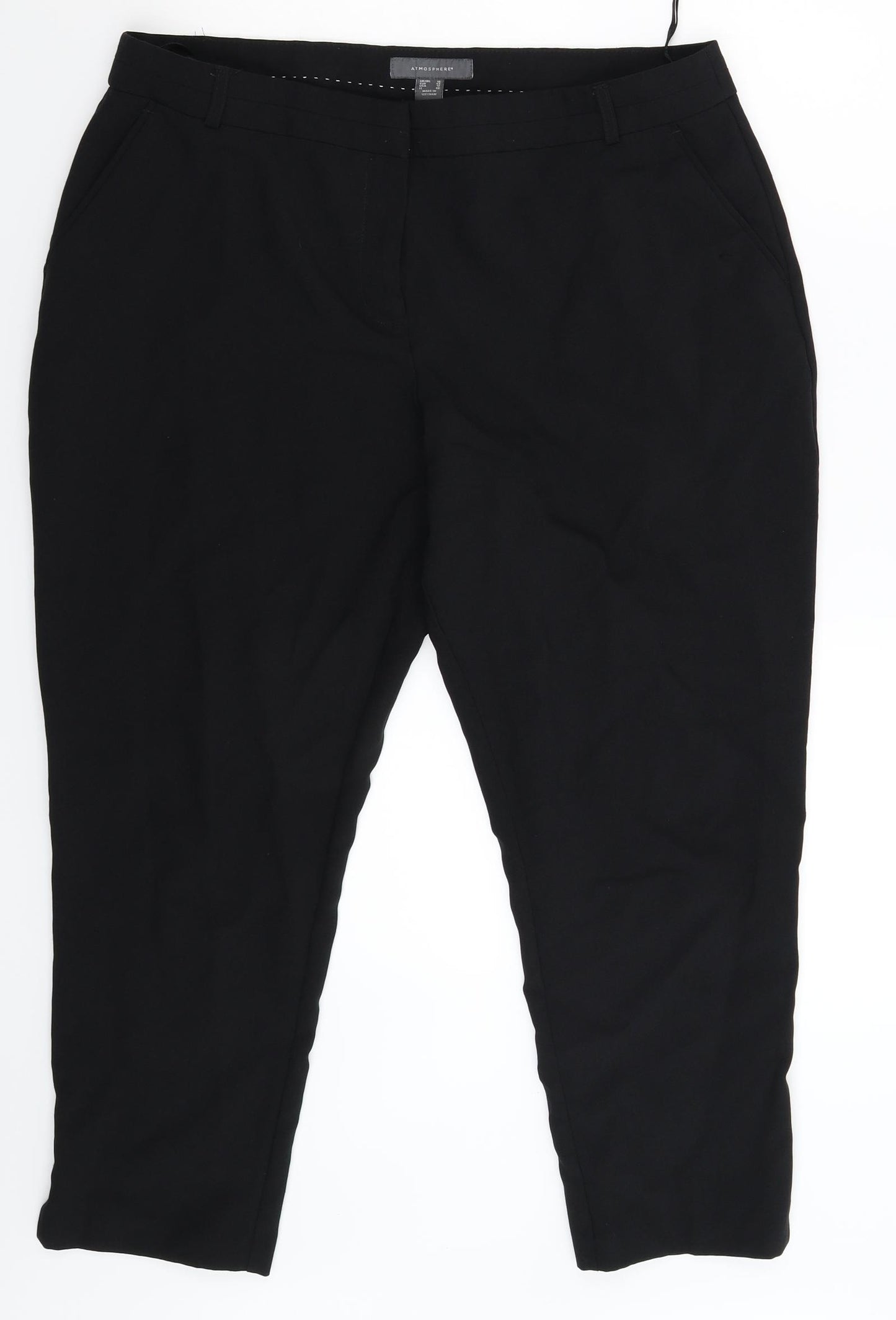 Atmosphere Womens Black   Dress Pants Trousers Size 16 L26 in