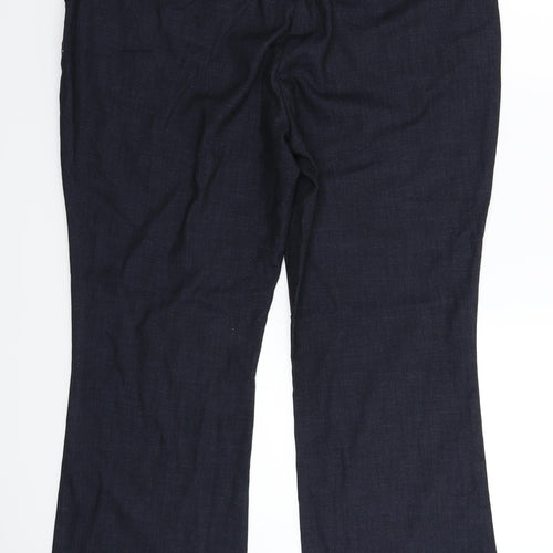 Per Una Womens Blue  Denim Bootcut Jeans Size 16 L29 in
