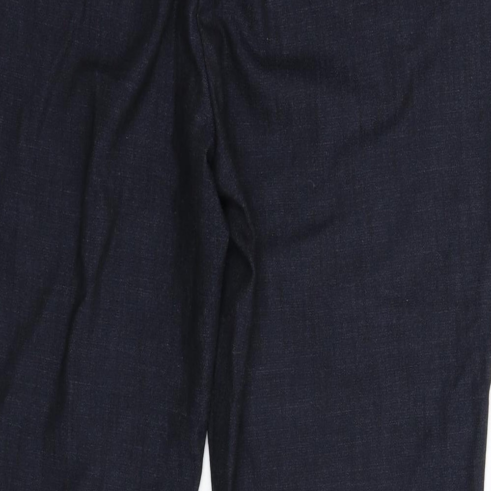 Per Una Womens Blue  Denim Bootcut Jeans Size 16 L29 in