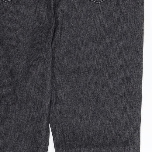 Per Una Womens Grey  Denim Bootcut Jeans Size 18 L28 in